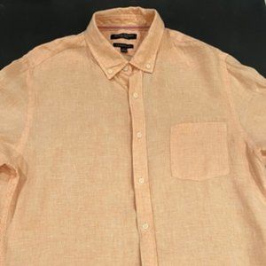 Banana Republic Camden Fit 100% linen long sleeve shirt